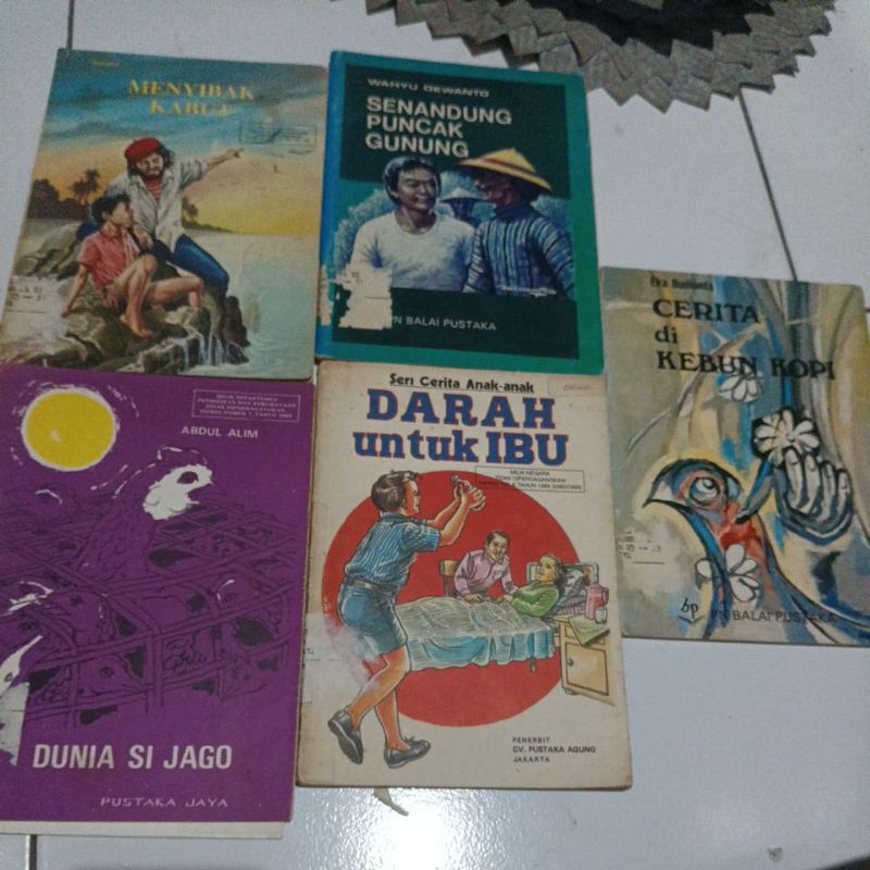 paket 5 buku cerita anak balai pustaka lawas bekas original
