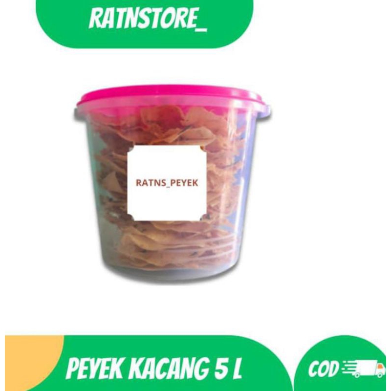 

PEYEK KACANG / REMPEYEK UKURAN 1.5L-10L /TOPLES ENAK LEZAT HOME MADE