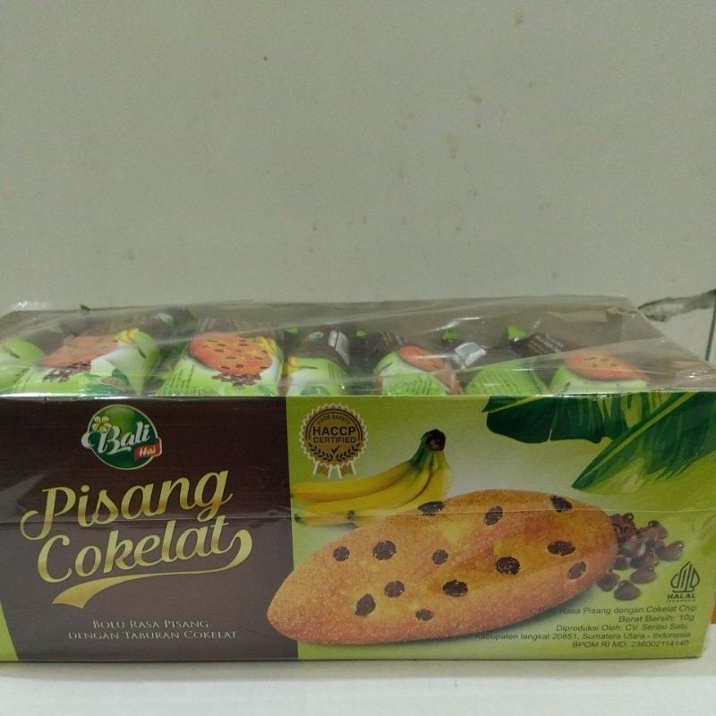 

Bolu Rasa Pisang Dengan Taburan Cokelat ( isi 24 pcs) halal