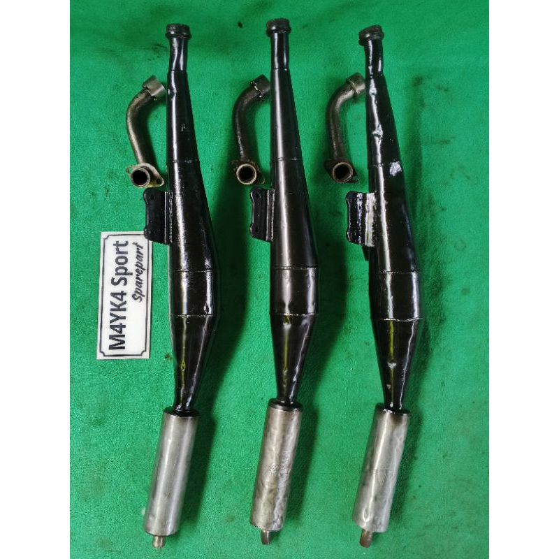 KENALPOT, KNALPOT SETT LEHERAN KNALPOT SUZUKI TORNADO GS, CRYSTAL TUNE, TORNADO GX, CRISTAL, ORIGINA