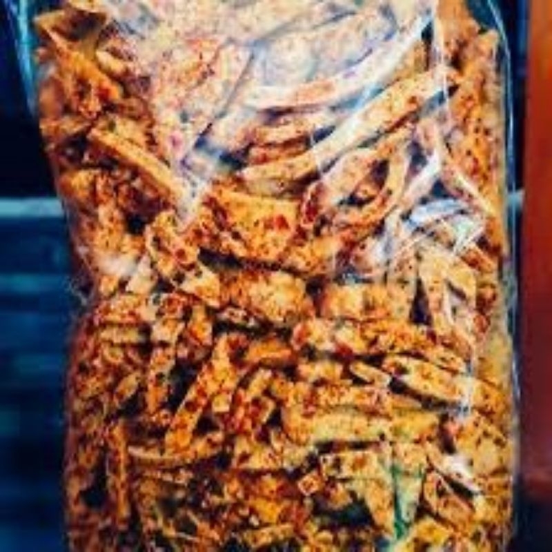 

KERIPIK BASRENG PEDAS DAUN JERUK VIRAL EXTRA PEDAS 1KG GURIH