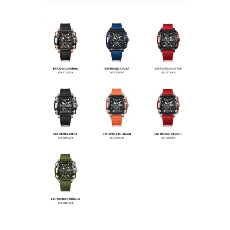 Jam Tangan Cowok Expedition E EXP 3008 GC rubber Original