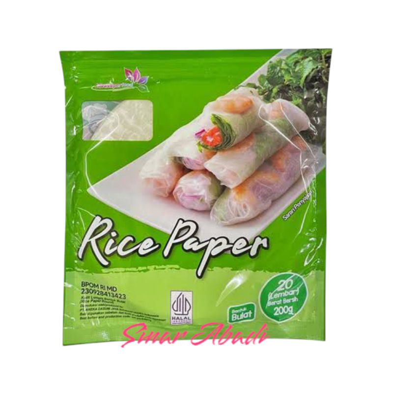 

Rice Paper Diameter 22cm (20lembar)