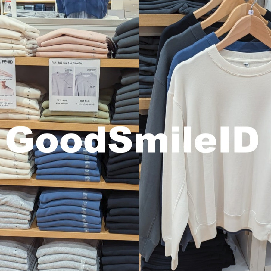 SALE Men Sweater Lengan Panjang Pria Outer Kasual Katun Outerwear WANITA JASTIP UNIQLO