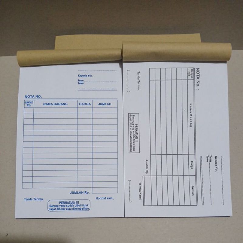 

NOTA POLOS 1 PLAY ISI 50 LEMBAR BAHAN HVS 70 GSM UKURAN 1/4 FOLIO 10,5X16,5 READY STOK