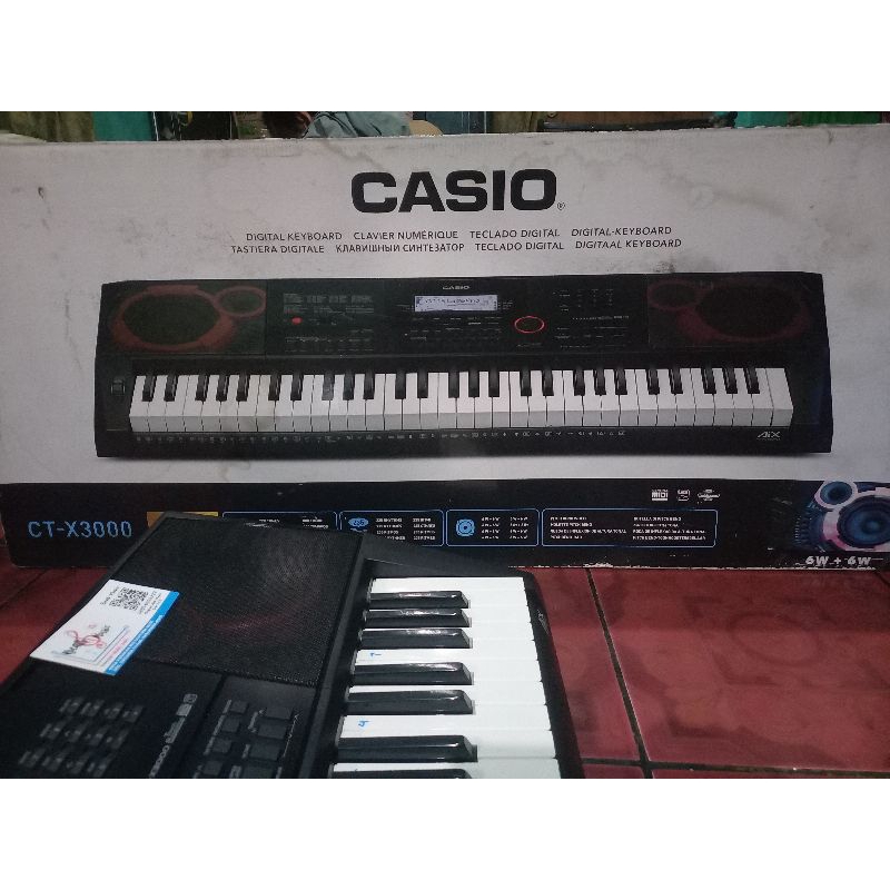 piano digital/keyboard/organ musik/casio CTX 3000 full set  second