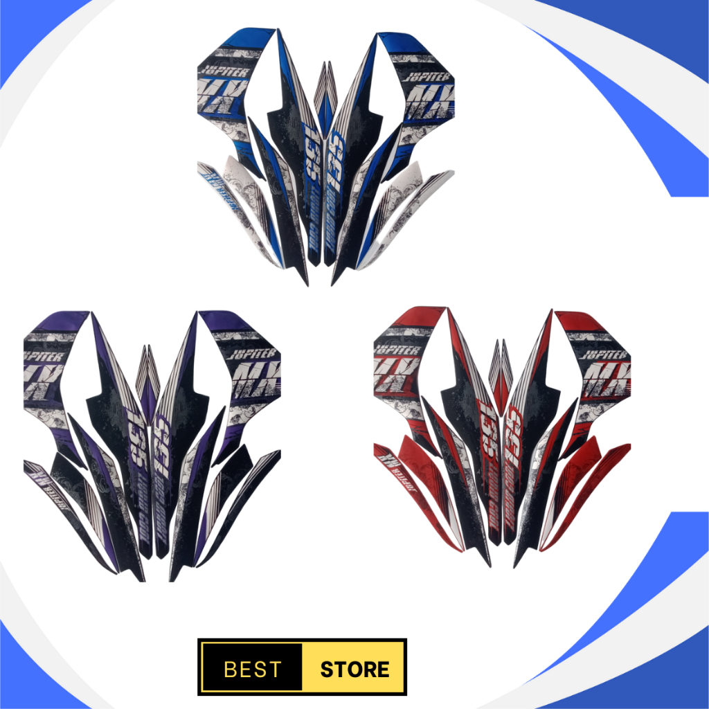 Striping Stiker List Body Standar Motor Yamaha JUPITER MX 2013 Standar List Stiker Jupiter MX 2013