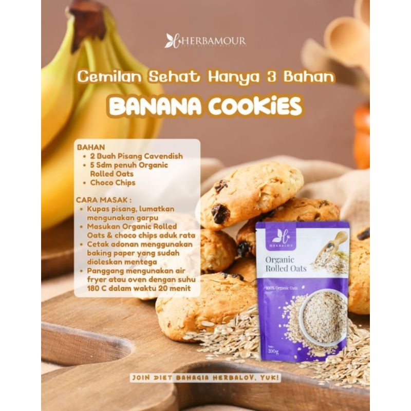

[HERBAMOUR] ORGANIC ROLLED OATS HERBALOV 200gr