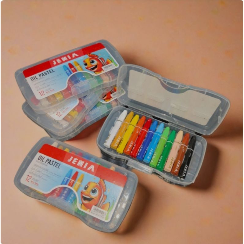 

Crayon Oil Pastel Joyko / Jenia / Greebel OP -12 S ( Crayon Jenia 1 Pack Isi 12 Warna )