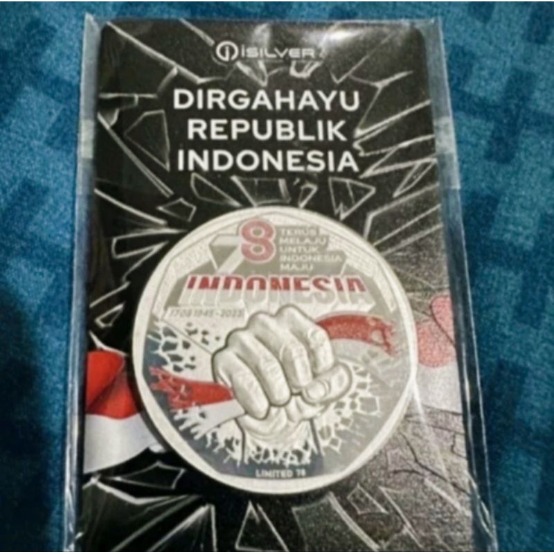 Isilver Seri Kemerdekaan 78 Color , 1oz