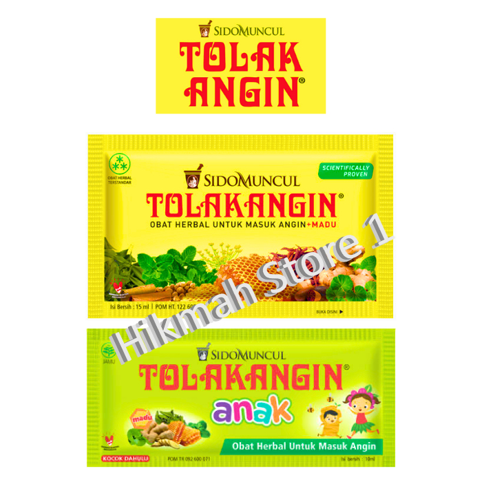 

Tolak angin cair sidomuncul / Tolakangin isi 1 sachet