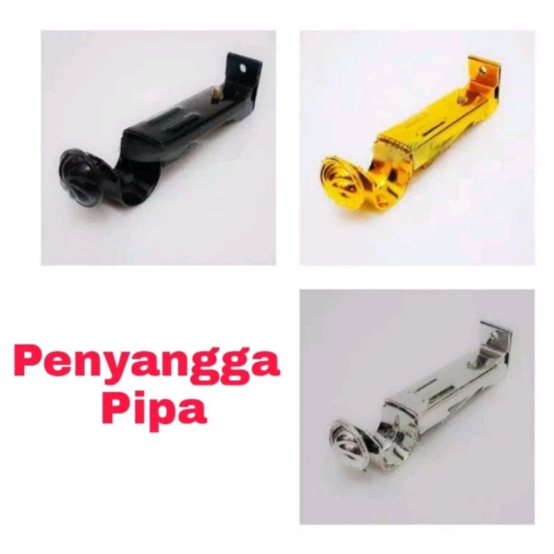 Braket gorden/Kaki gorden besi bulat/Besi pipa gorden/Penyangga pipa gorden/Braket pipa gorden/Penya