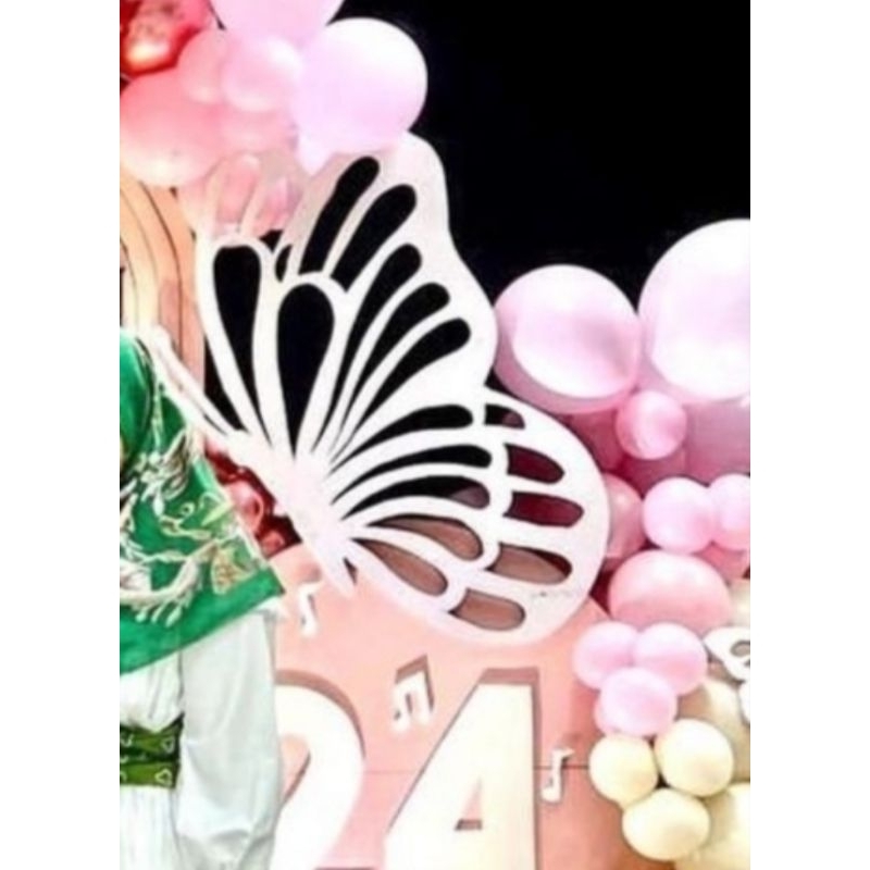 PO Custom Styrofoam 2D Paket Kupu Angka dan Huruf / Dekorasi Gabus Sterofoam