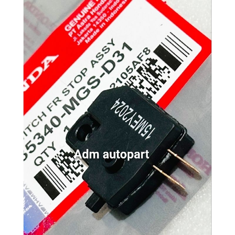 Switch rem depan kanan MGS-D31 Verza 150 CB Verza 150 Megapro New mono fi Megapro New mono karbu Meg