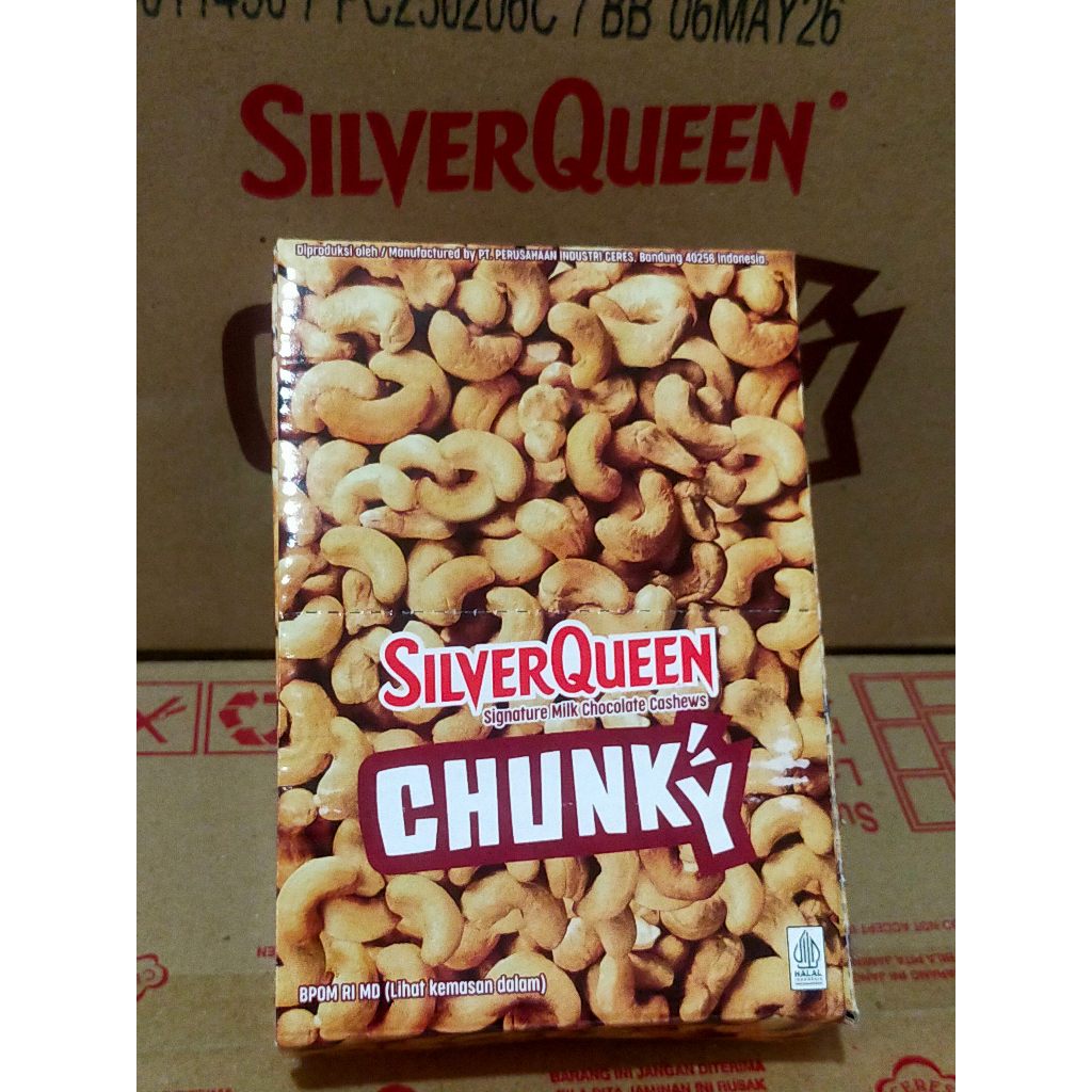 

SILVERQUEEN CHUNKY kemasan box 26gr