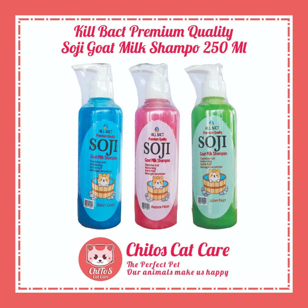 SHAMPO KUCING SOJI SHAMPO KUCING PERAWATAN BULU PUTIH SHAMPO PREMIUM 250 ML SAMPO PENCERAH BULU SAMP
