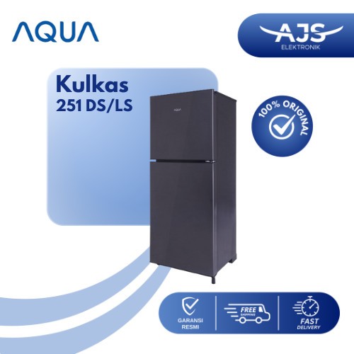 KULKAS AQUA 2 PINTU D251DS GARANSI RESMI TERMURAH