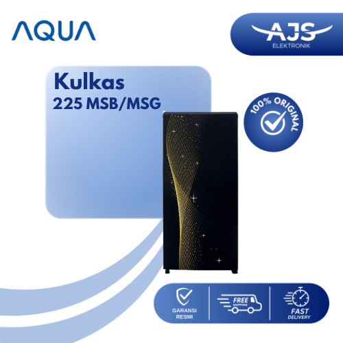 KULKAS AQUA JAPAN AQRD 225 MSB/MSG LEMARI ES 1 PINTU AQRD225MSG 225MSB