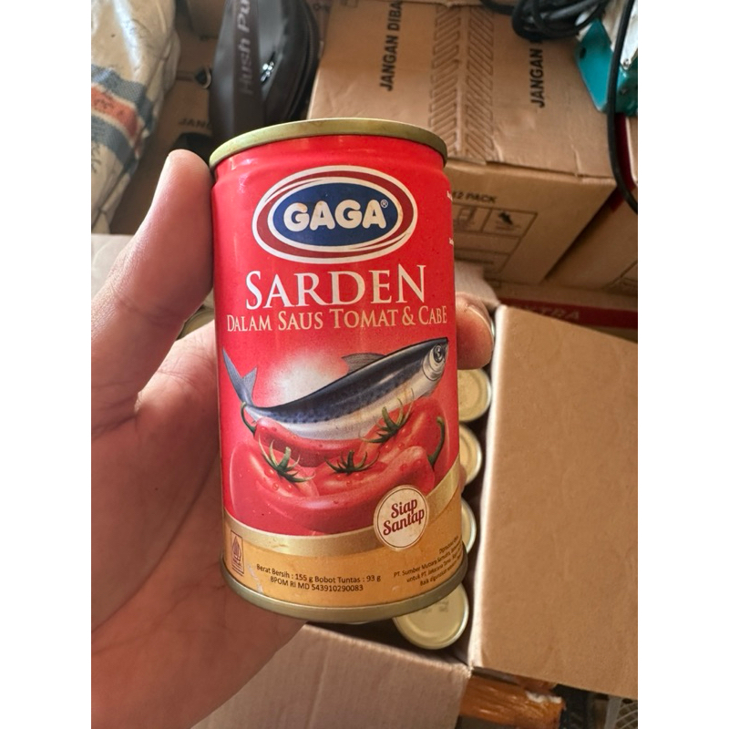 

SARDEN KALENG SAUS TOMAT & CABE 155 ML - GAGA