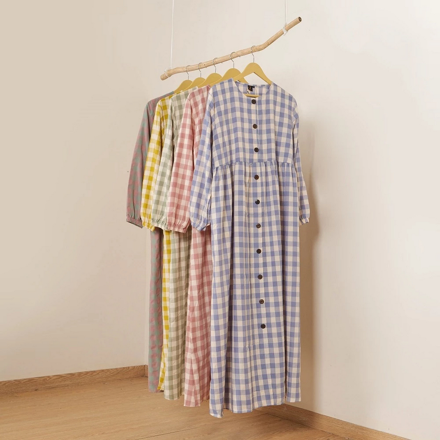 Le Khari Dress Maya Gamis Katun Gamis Busui Size S - XL