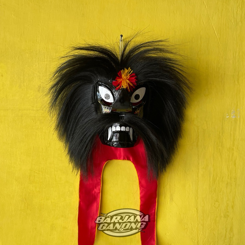 [TERMURAH] Topeng Ganongan Anak Hitam Seram Asli Ponorogo