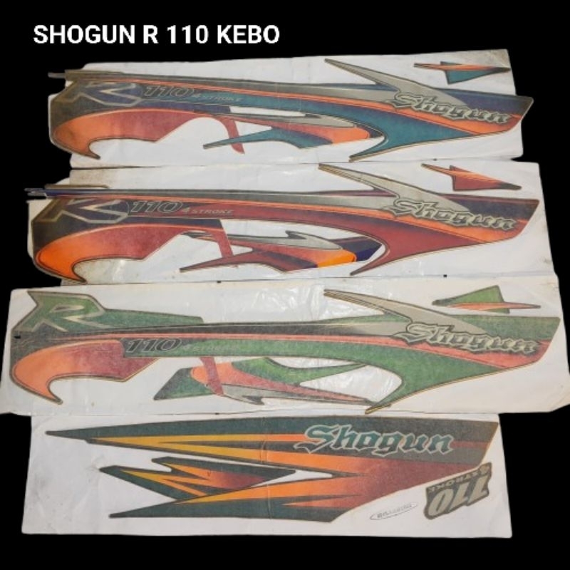 STRIPING STIKER STICKER SUZUKI SHOGUN R KEBO 110 KWALITAS ORI ORIGINAL