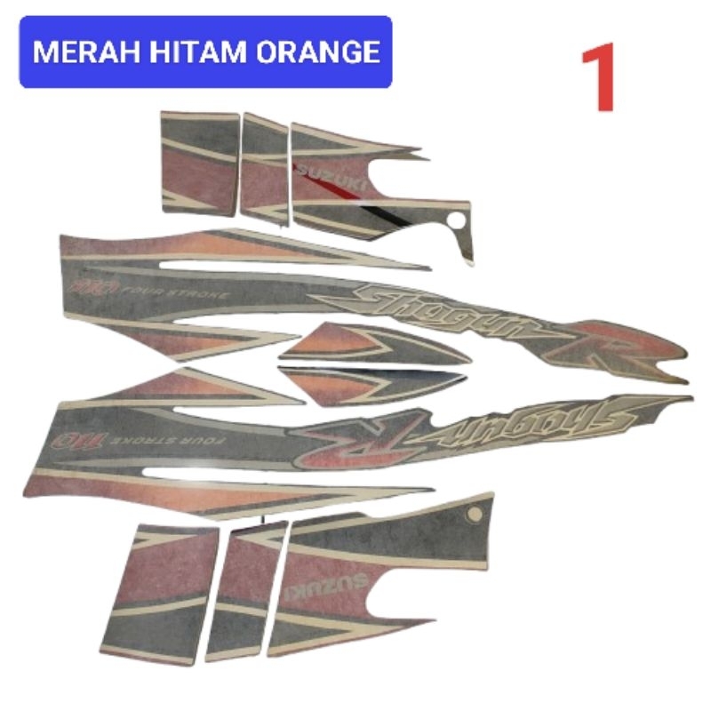 STRIPING STIKER STICKER SUZUKI NEW SHOGUN R 110 KWALITAS ORI ORIGINAL