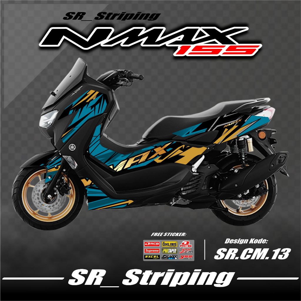 Striping NMAX NEW / Variasi NMAX NEW NMAX NEW / Stiker NMAX NEW 2020-2023 / Striping Motor NMAX NEW 