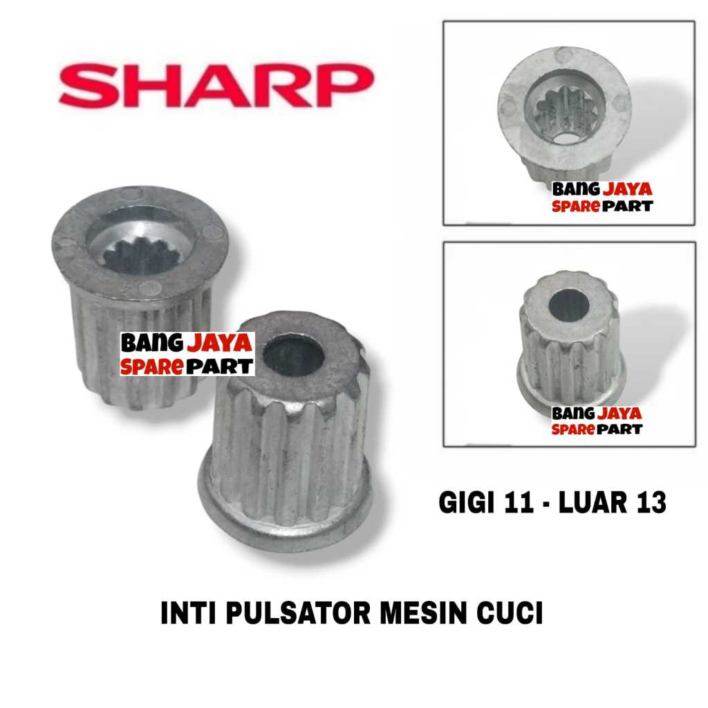 Gigi 11 Inti Pulsator Mesin Cuci SHARP 2 Tabung