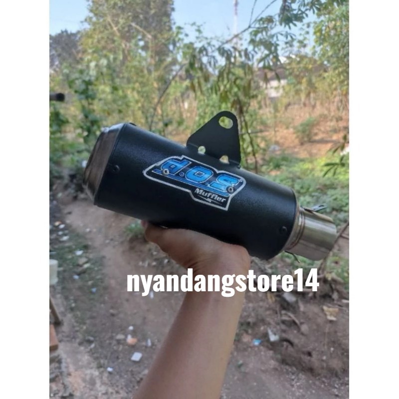 Slincer Knalpot Racing DOS GP 1 Black Couting