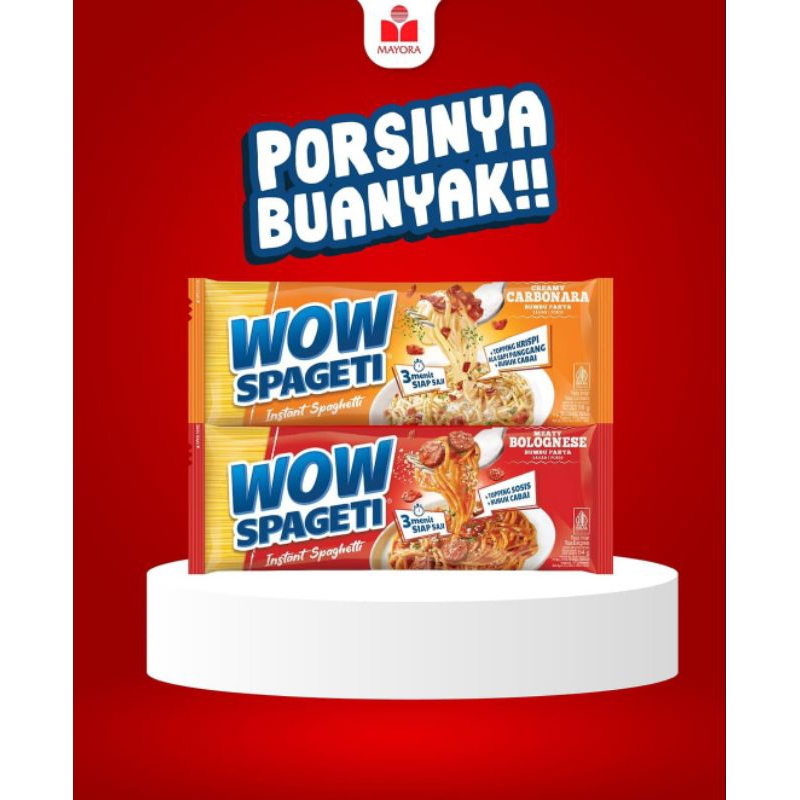 

wow spageti 3pcs instan