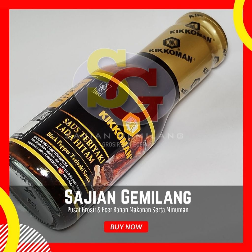 

Kikkoman Saus Teriyaki Lada Hitam 300gr - Grosir Sajian Gemilang