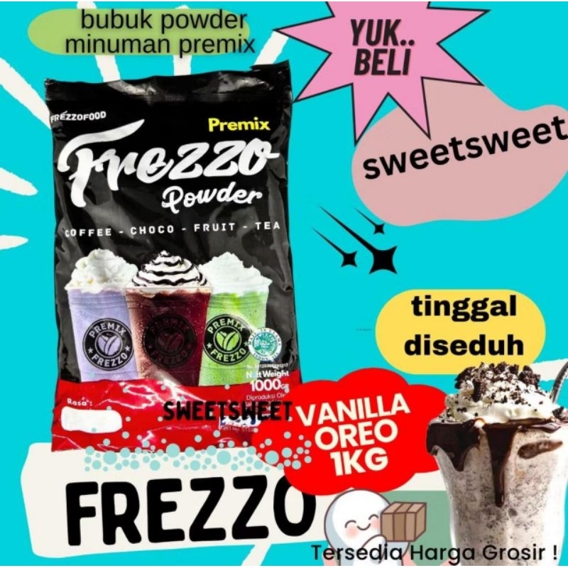 

Sweetsweet Frezzo Premium Powder Drink Varian Coklat | Bubuk Minuman Kekinian Aneka Rasa 1 Kg