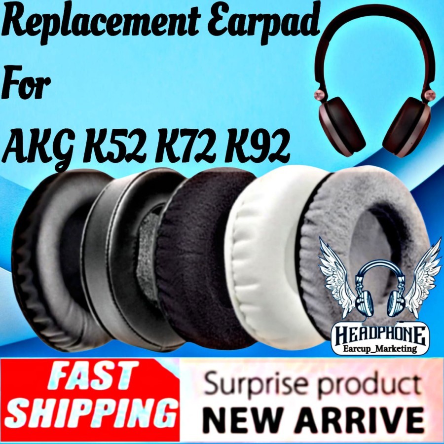Earcup Earpad Busa Headphones AKG K52 K72 K92 - Busa AKG K 52 72 92