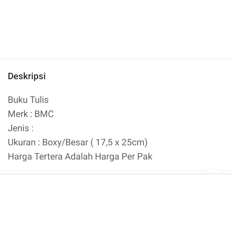 

Ay00! BUKU TULIS BMCAMPUS ISI 50 DAN 36 LEMBAR 17,5x25 CM