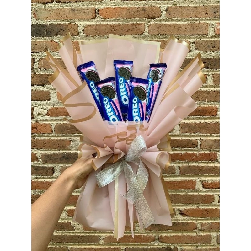 

Buket Snack Oreo Softpink