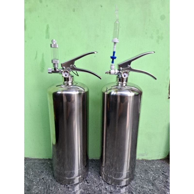 Tabung CO2 Cisod 3Kg Stainless Aquascape Fullset