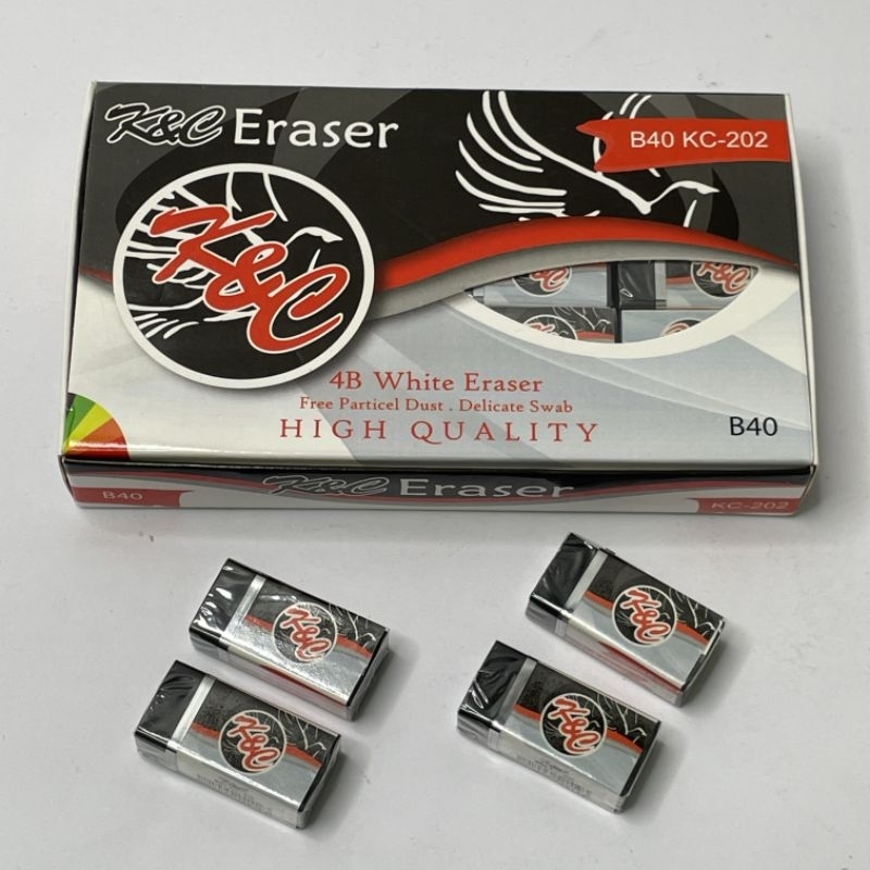 

Penghapus k&c eraser kecil hitam/putih