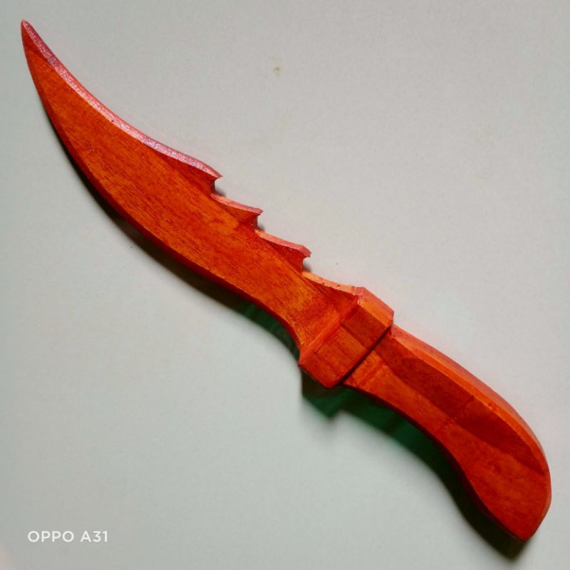 Belati Komando Kayu Mainan Peraga Silat IPSI/Belati Silat/Belati Komando/Belati Pramuka/Belati IPSI/
