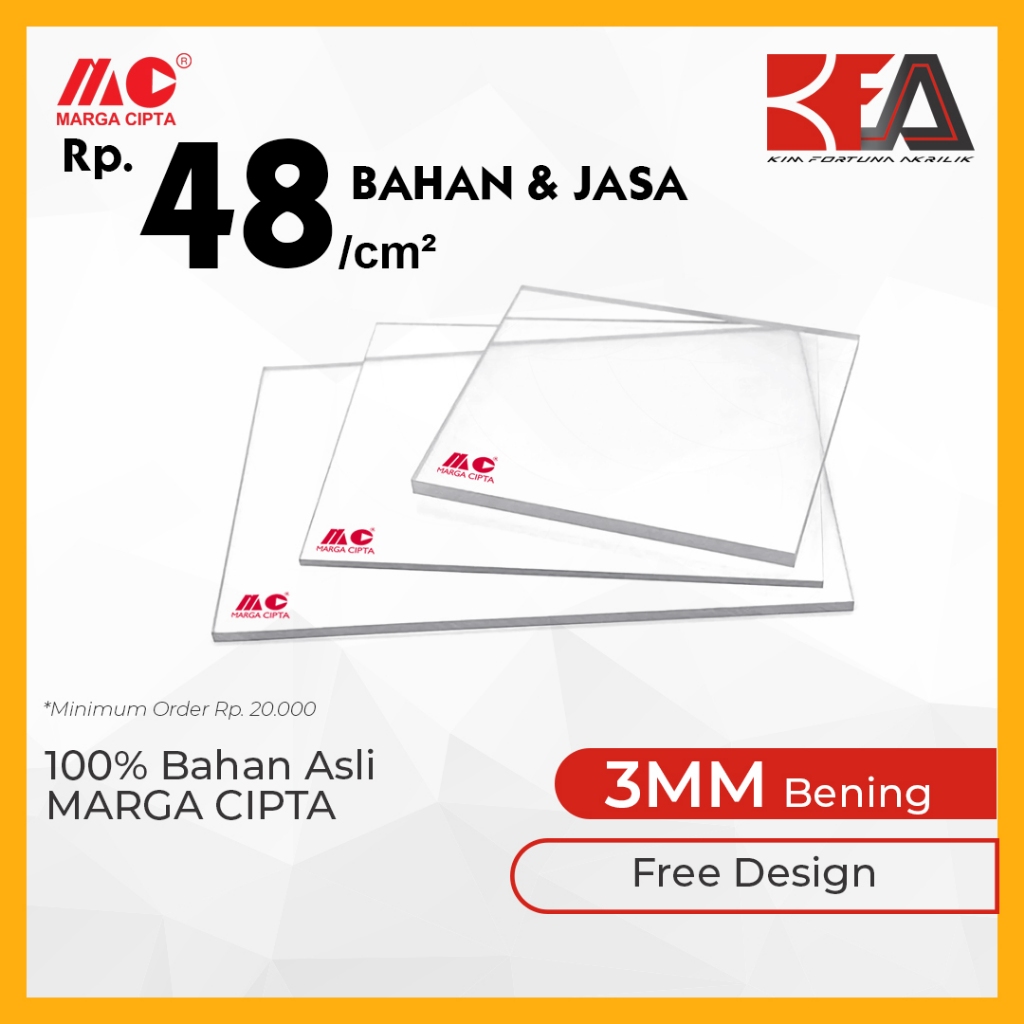 Akrilik Custom 3MM Bening, Custom Acrylic, Custom Laser Cutting, Jasa Potong Akrilik