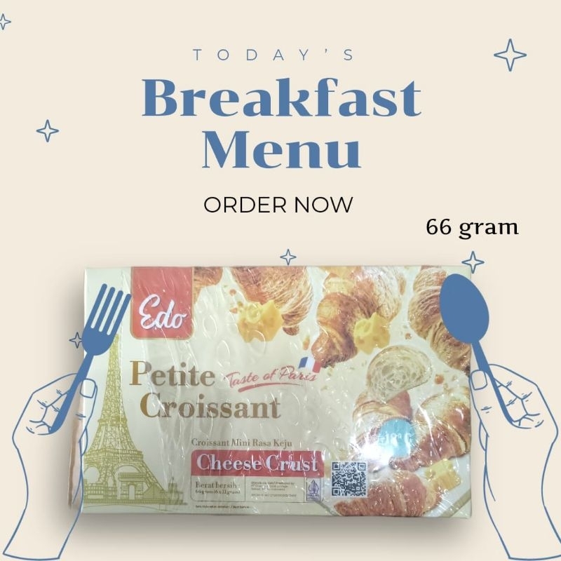 

EDO PETITE CROISANT CHEESE CRUST 66GR