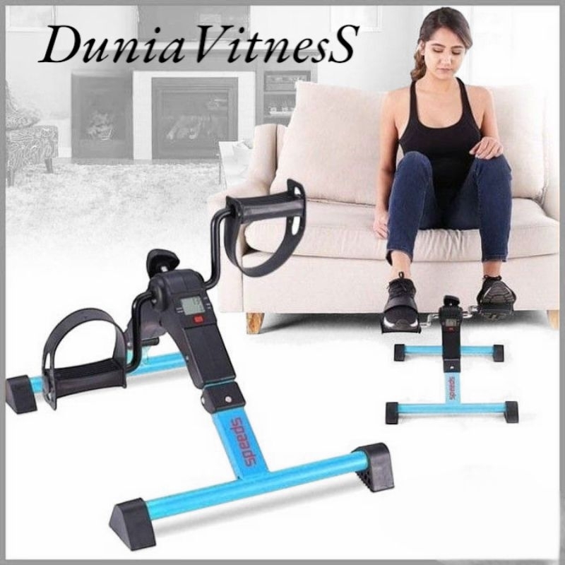 Sepeda Statis Mini Bike -Terapi Kaki Tangan Stroke Lansia - Mini Bike, Biru