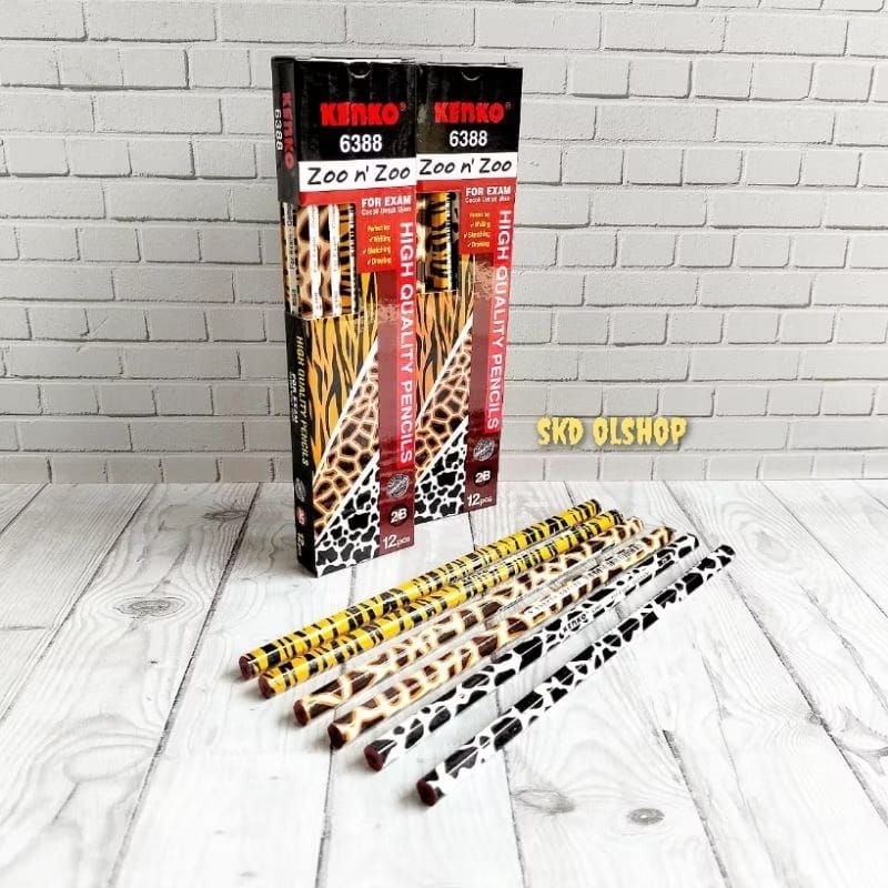 

Pensil kenko 2b pensil kenko 1 pack 12 pcs ZOO N ZOO 6388 Animal