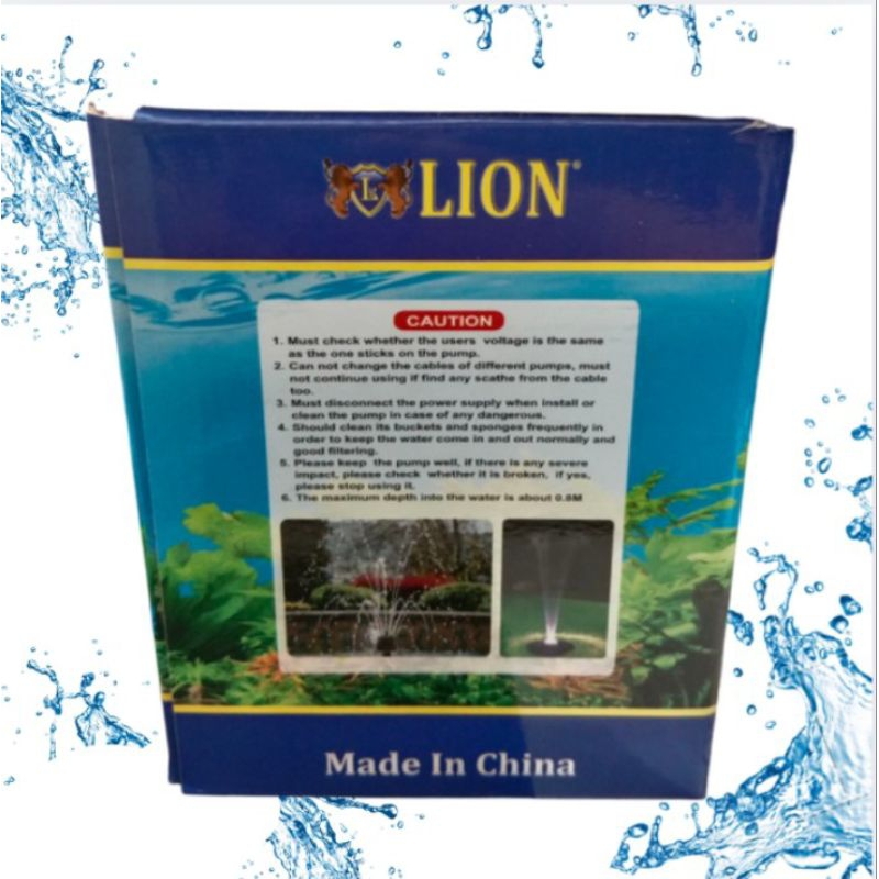 LION L 106 POMPA KOLAM AQUARIUM SUBMERSIBLE PUMP