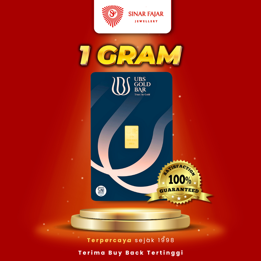 LOGAM MULIA UBS 1 GRAM KEMASAN TERBARU KADAR 99.99%