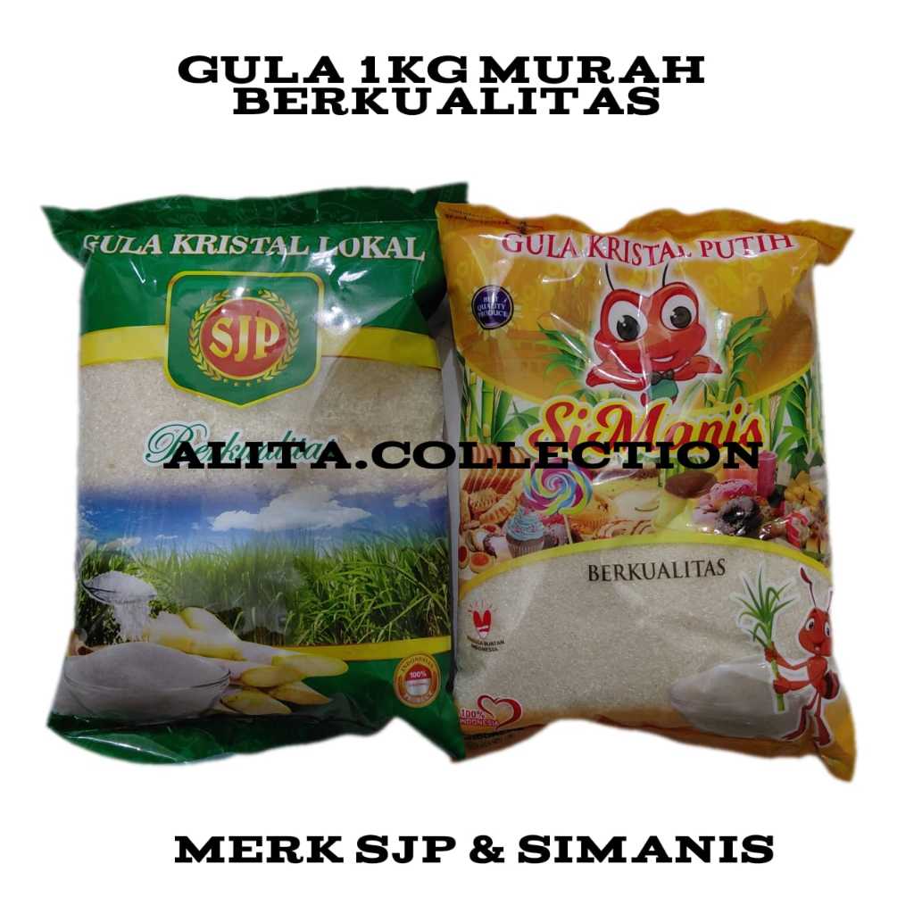 

Gula Pasir Kemasan 1 kg / Gula Pasir 1 kg Random Kuning Hijau / Gula Pasir 1 kg