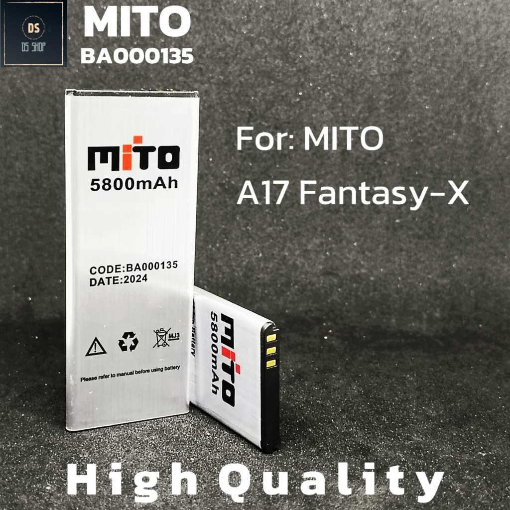 Baterai Mito A17 Fantasy X BA000135 Original Ori Double Power Batrai Batre HP