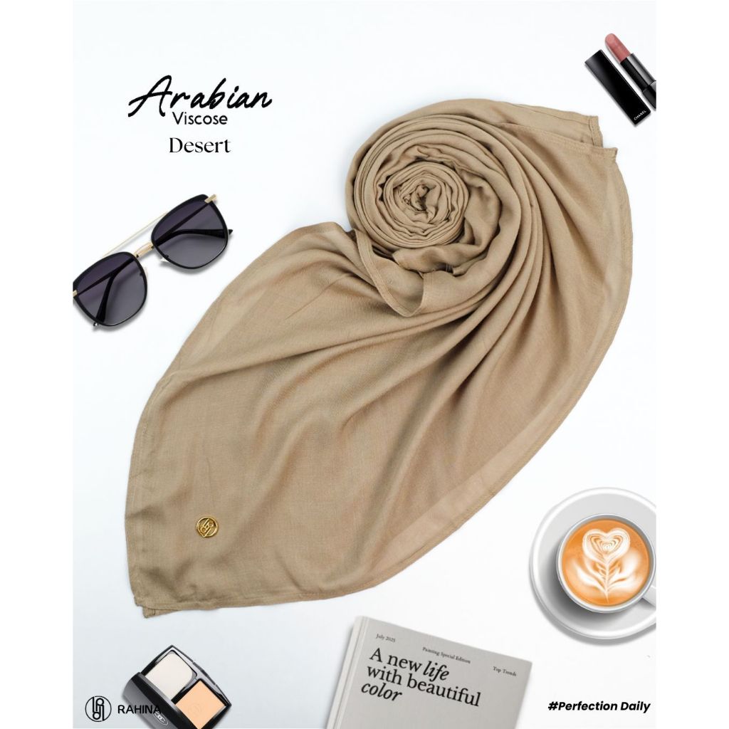 Rahina Indonesia - Arabian Shawl Viscose Hijab Pashmina Viscose Rayon by Rahina