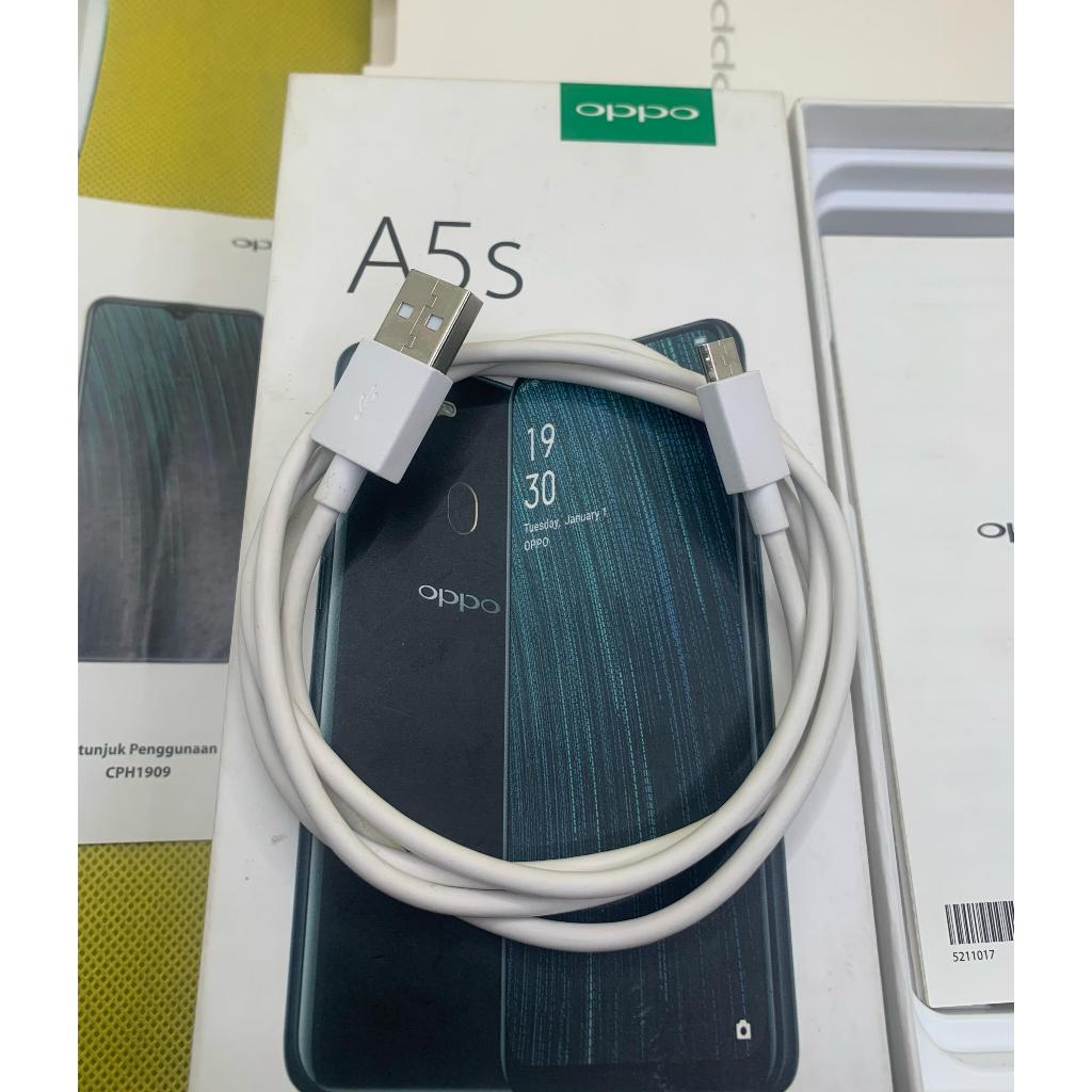 KABEL DATA OPPO A5s MIKRO USB ORIGINAL COPOTAN HP OPPO DAYA PENGISIAN NORMAL