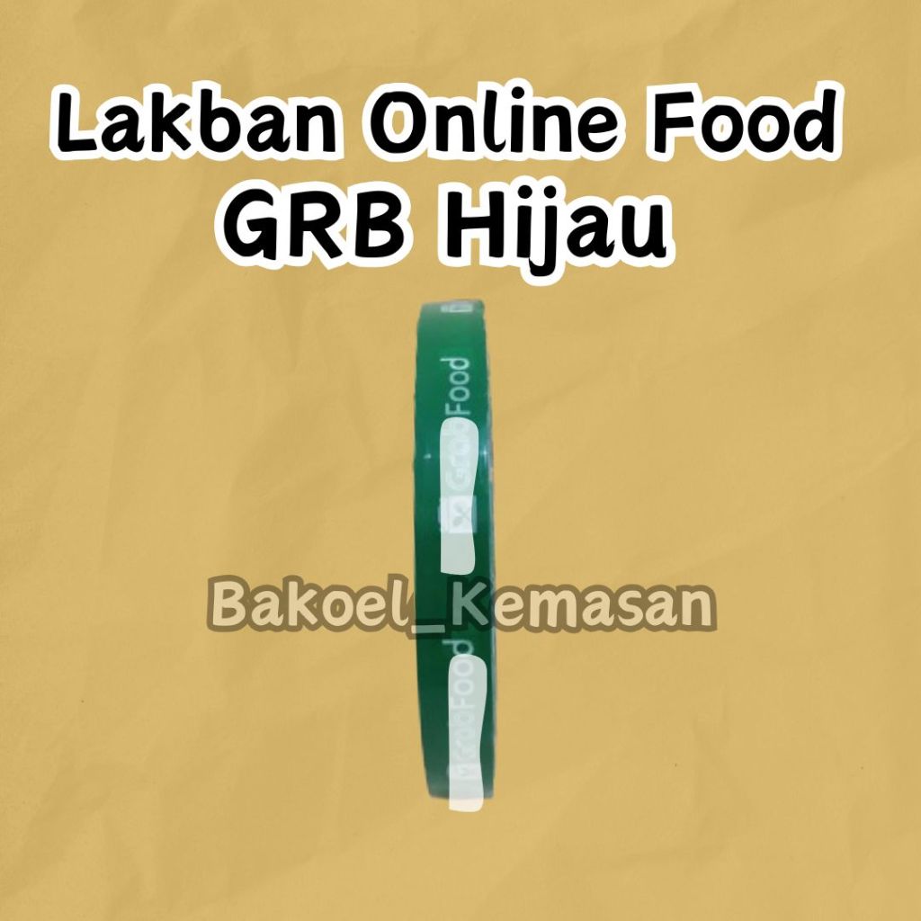 

Isolasi Printing Warna Hijau Ojol Makanan 12mm x 65m